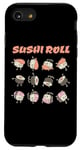 Coque pour iPhone SE (2020) / 7 / 8 Rouleau de sushi amusant dessin animé Kawaii Anime japonais Art Design