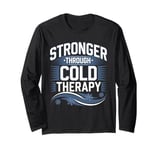 Ice Bath and Cold Shower Wellness Cold Therapy Recovery Tee Long Sleeve T-Shirt