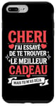 Coque pour iPhone 7 Plus/8 Plus Tee Shirt Saint Valentin Cheri Amour Amoureux Couple Humour