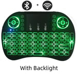 TouchSub-Mini clavier sans fil Bluetooth aste,rétro4.2 RVB,souris aérienne,télécommande pour Android TV Box - Type 7 Color Backlight