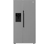 BEKO Pro HarvestFresh ASP342VPS American-Style Fridge Freezer - Stainless Steel, Stainless Steel