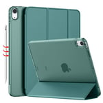 Visaccy Case Compatible with iPad Air 4./5. Generation, Case 10.9 Inch Tablet, Slim Magnet Protective Case with translucent frosted back, Auto Sleep/Wake Case[Midnight Green]