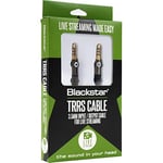 Câble Jack Blackstar TRRS 3,5 mm Câble Auxiliaire Stéréo Auxiliaire de 1,8 m Idéal pour les guitaristes en streaming en direct