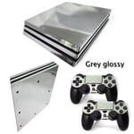 Kit De Autocollants Skin Decal Pour Ps4 Pro Galvanoplastie Console De Jeu Pro Galvanoplastie Or, T1 Galvanoplastie Argent