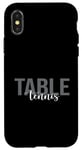 Coque pour iPhone X/XS Joueur de ping-pong de table