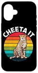 Coque pour iPhone 16 Cheeta It Graphique Fast Cheetah Wildlife Runner