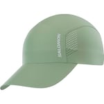 Salomon Cross Casquette unisexe, Trail running Randonnée Vélo Confort en toute légèreté, Transfert d’humidité, Matière recyclée, Vert, Taille Unique