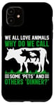 iPhone 11 We All Love Animals Why Do We Call Some Pets And Others Dinn Case