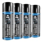 4 x AABCOOLING Bombe Air Sec 400ml Bouteille Air Comprimé Nettoyage des Ordin...