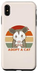 iPhone XS Max ADOPT A CAT Funny Possum Opossum Street Cats Cute Kitty Meme Case