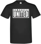 Mens Newcastle United Football Club Mens Short Sleeved Black Small T-Shirt Gift