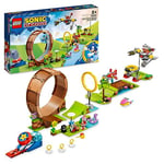 LEGO Sonic the Hedgehog Sonic's Green Hill Zone Loop Challenge, Buildable Game Toys for Kids, Boys & Girls with 9 Characters including Dr. Eggman and Amy Figures 76994