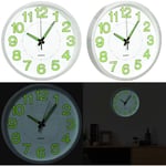 Vidaxl - Horloge murale lumineuse Blanc 30 cm - horloge murale - horloges murales - Home & Living - Blanc