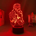 Jujutsu Kaisen Gojo 3D Illusionslampa med Smart Touch, RGB-effekt, USB-driven, Kreativ Japansk Anime 3D-lampa - Perfekt Present