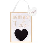 Perfect Day Countdown to Wedding Day MDF Hanging Plaque