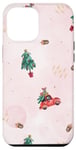 Coque pour iPhone 14 Plus Christmas Car Christmas Tree Merry Christmas Vibes To Go Rouge