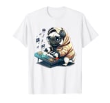 Pug Dog Playing Synth Keyboard Player Gift T-Shirt