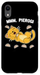 iPhone XR Cat dreaming about Pierogi Polska Polish Food Mmm Pierogi Case