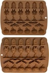 ALLY-MAGIC Halloween Silicone Mold, 30-Cavity Halloween Chocolate Mold Candy Mo