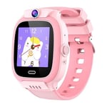 Montre Connectée Enfant 4G Appel Vidéo SOS Étanche Smartwatch Rose YONIS