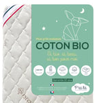 P'tit Lit - Matelas Enfant/Bébé Coton Bio - 70x140 cm - 100% Coton : matière Naturelle d'origine Végétale - Sans traitement chimique - Déhoussable - Oeko Tex® - Fabrication Française