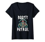 Womens Pirate Costume - Funny Booty Patrol Treasure Pun V-Neck T-Shirt