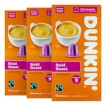 Dunkin’ - Bold Roast Espresso Coffee Pods - 10 Servings x 3 Packs