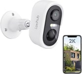 LAXIHUB 2K Rechargeble Battery Camera,Indoor&Outdoor Wireless CCTV for Home Secu