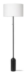 Gravity Floor Lamp - Blackend Steel/White Shade