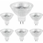 Tigrezy - Ampoule Halogene GU5.3 50W 12V, 800lm Blanc Chaud 2700K Dimmable, Ampoule Spot Halogène MR16, 6 pcs