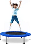 Mini Trampoline  Pliable Trampoline de Sport Silencieux pour Interieur et Exterieur avec Tapis de Securite Charge Max 100KG