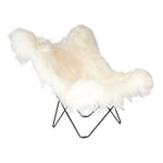 Cuero Design - Mariposa Butterfly Chair - Wild White - Lenestoler