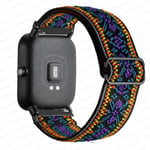 20mm/22mm Armband för Amazfit Gts 4//2/2e/3/gts2 Mini/gtr 4/3/pro/gtr2/47mm/stratos Nylon Elastiskt Klockarmband Amazfit Bip Rem Bohemia purple 20mm