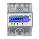 3-fas 4-ledare Energimätare 220/380v 5-80a Energiförbrukning Kwh-mätare DIN-skena Installation Digital Elmätare med LCD-bakgrundsbelysning(