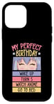 Coque pour iPhone 12 mini My Perfect Birthday Wake Up Turn 5 Montre Anime Go To Bed