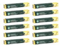 120 x STARBUCKS Creamy Vanilla Coffee By Nespresso Blonde Roast Capsule Packs