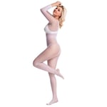 HTRUIYATY Bodystocking Sexy Femme Catsuit Nylon Bodysuit Longues Bodystocking Femme Sexy Nylon Collant