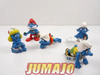 FIG104 lot de 5 figurines PVC Schleich Schtroumpf puffi schlump smurf SCHTROUMPF