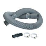 2M Washing Machine Dishwasher Drain Waste Hose Extension Pipe Kit