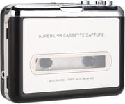 Convertisseur de Cassette en CD Via USB, Lecteur de Cassette Portable, Capture Audio, Musique, Conversion de Bande Walkman au Format MP3, Compatible avec Ordinateur Portable et