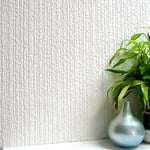 Anaglypta Textured Willow Bough White Paintable  Vinyl Wallpaper Luxury 804301