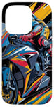 Coque pour iPhone 14 Pro Moto Rider Vintage Moto Grand Prix Light Knight