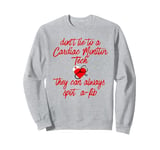 Funny Cardiac Monitor Tech A-fib EKG Nursing Sweatshirt