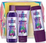 Aussie Blonde Hydration Purple Shampoo Miracle Hair Mask Womens Gift Set