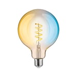 Paulmann 29161 Filament 230V Smart Home Zigbee LED Globe G125 E27 600lm 7.5W tunable White dimmable Gold lamp, 7.5 W