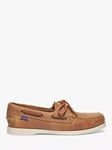 Sebago Dockside Portland Crazy Horse Suede Boat Shoes, Tan