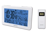 Denver WS-530WHITE, Vit, Inomhushygrometer, Inomhustermometer, Utomhushygrometer, Utomhustermometer, 20 - 90%, 0 - 50 ° C, Batteri, 159 mm