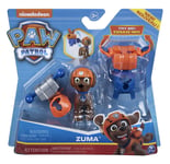 PAW Patrol, Action Pack Zuma Figure with 2 Clip-On Uniforms