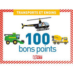 Lito Diffusion Boite de 100 bons points transports et engins, format 7,8 x 5,7 cm