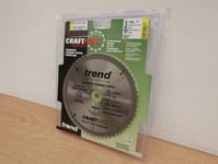 TREND 190MM 60T TCT THIN KERF SAW BLADE DEWALT DCS575 DCS578 CSB/19060TC